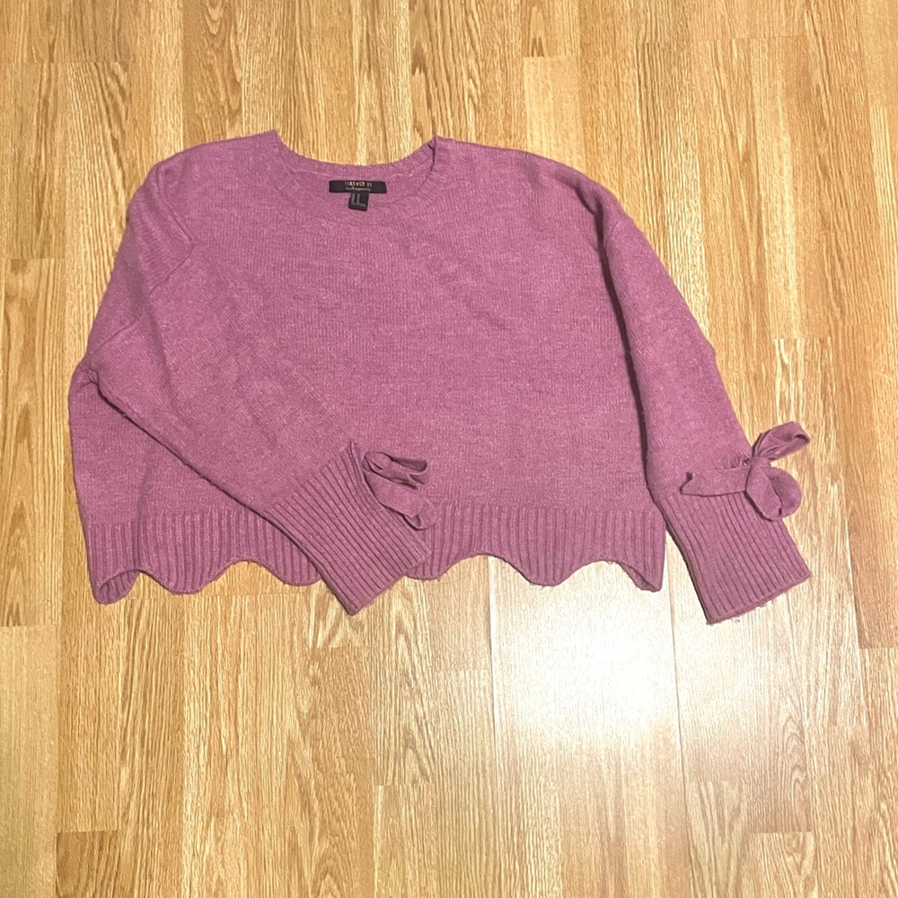 Oversized cropped sweater